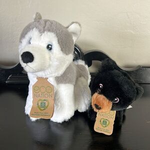 Eco Nation Husky & Mini Black Bear